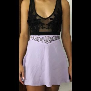 XS URBAN OUTFITTERS Purple Jeweled Skater Skirt